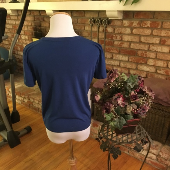 Abercrombie & Fitch Royal Blue Mid Crop Top - Picture 4 of 10